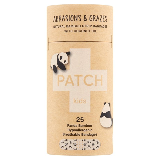 Patch Kids Bamboo Sensitive Plasters Coconut Oil, 25 Per Pack
