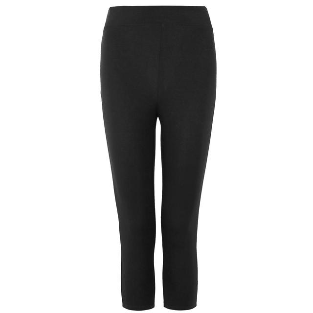 M&S Women's Collection High Waisted Cropped Leggings, Size 8-18, Black ...