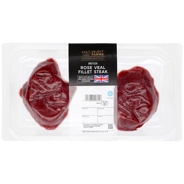 M & S Select Farms British Rose Veal Fillet Steak, Typically: 180g