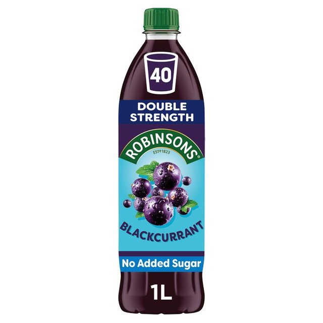 Robinsons Double Strength Blackcurrant Squash, 1L