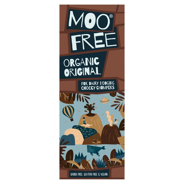 Moo Free Dairy Free Vegan Organic Original Chocolate Bar, 80g