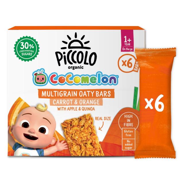 Piccolo Carrot & Orange Organic Mighty Oaty Bars, 12 Mths+, 120g