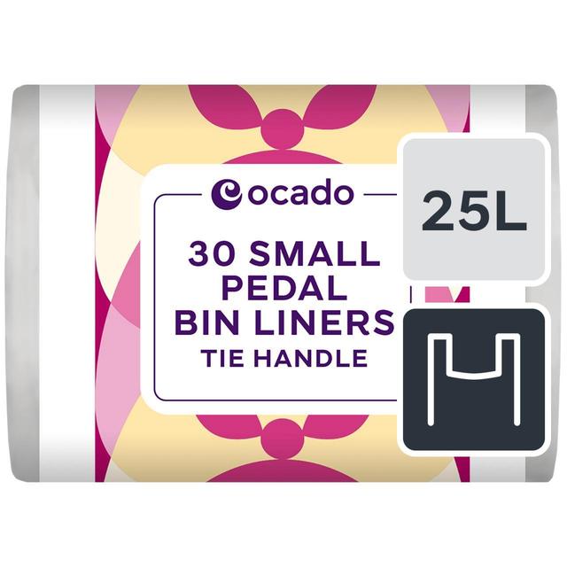 Ocado Small Tie Handle Pedal Bin Liners 25L