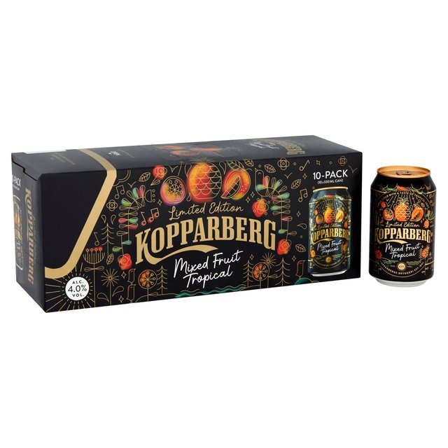Kopparberg Mixed Fruit Tropical Cider, 10 x 330ml