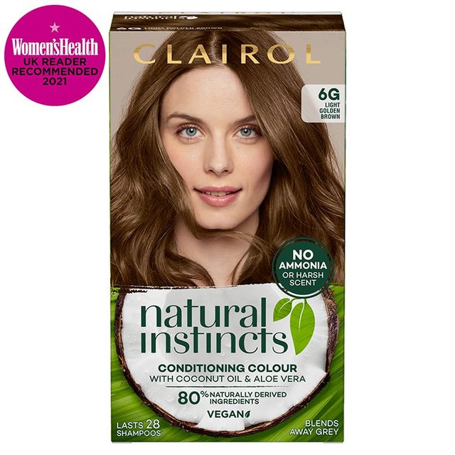 Clairol Natural Instincts Hair Dye 6G Light Golden Brown