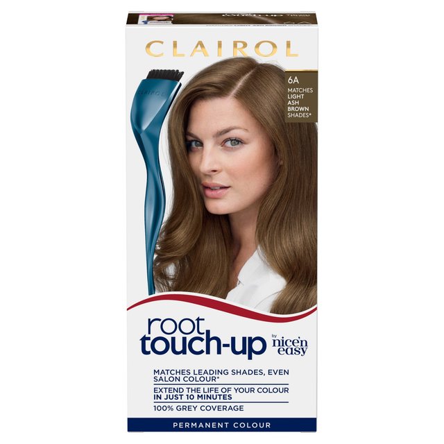 Clairol Root Touch-Up Hair Dye 6A Light Ash Brown, One Size
