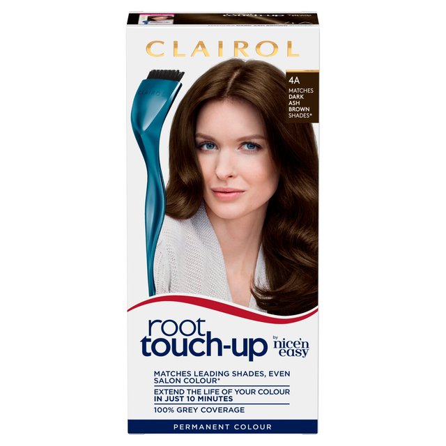 Clairol Root Touch-Up Hair Dye 4A Dark Ash Brown, One Size