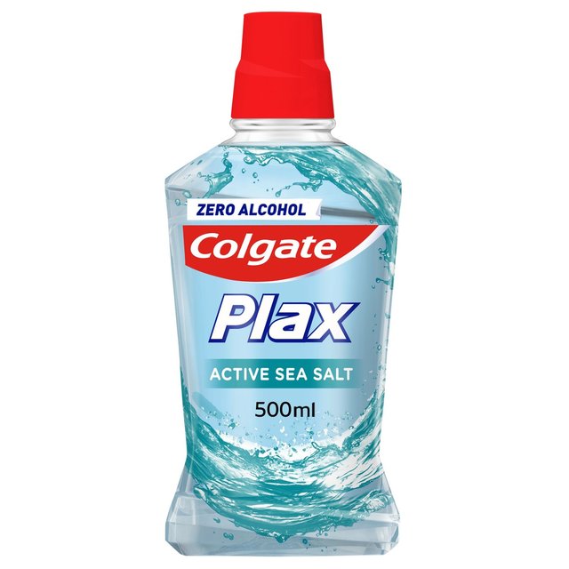 Colgate Plax Active Sea Salt Mouthwash, 500ml