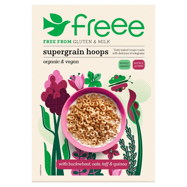 Doves Farm Freee Organic Gluten Free Supergrain Hoops, 300g