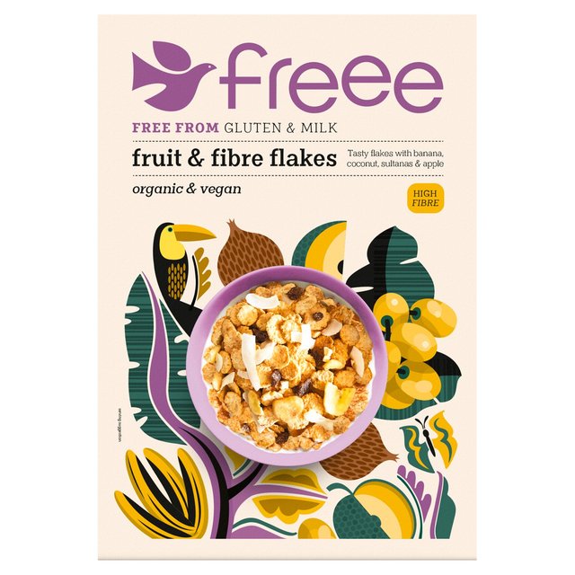 Doves Farm Freee Organic Gluten Free Fruit and Fibre Flakes, 375g
