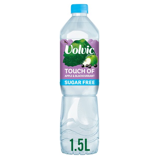 Volvic Touch of Fruit Sugar Free Apple & Blackcurrant, 1.5L