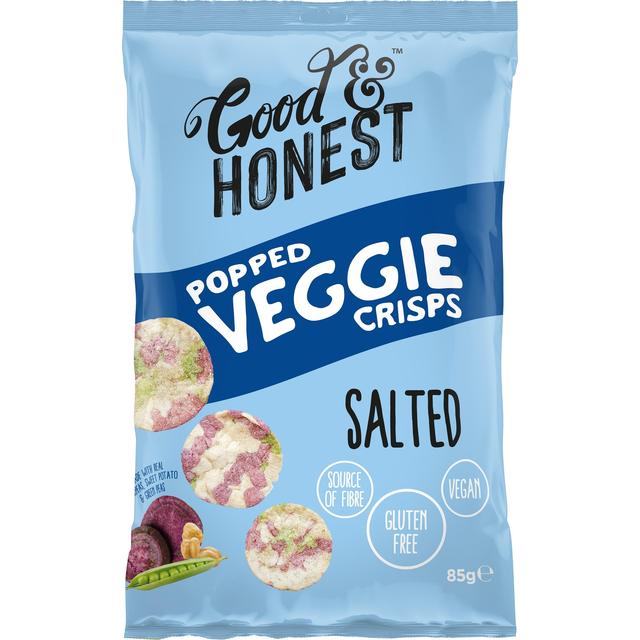 Good & Honest Popped Veggie Chickpea, Sweet Potato, Pea, Salted, 85g