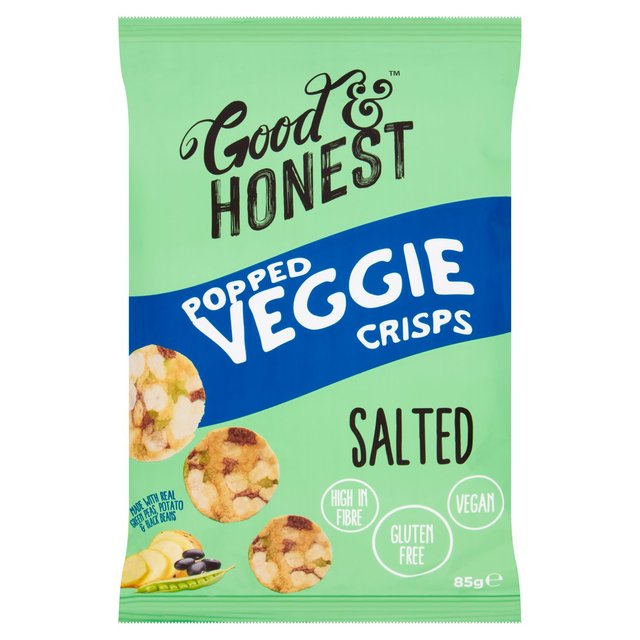 Good & Honest Popped Veggie Soya, Pea, Salted, 85g