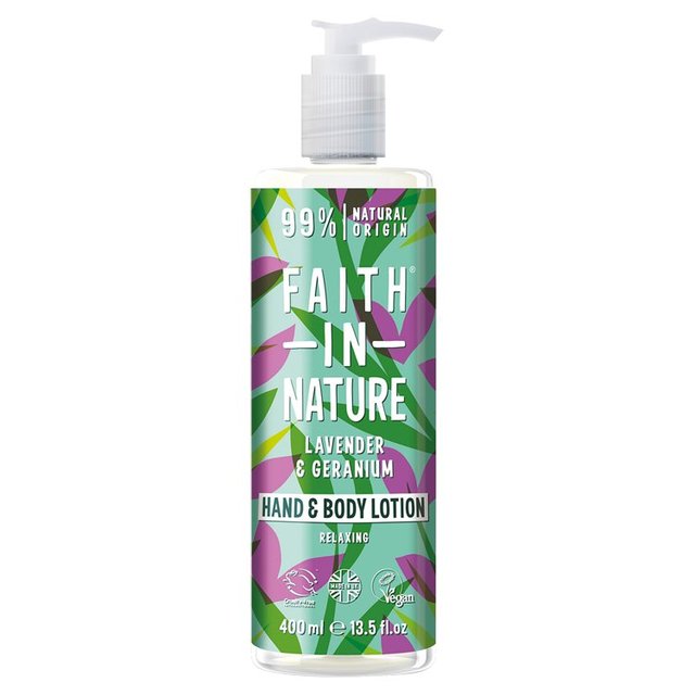 Faith in Nature Lavender & Geranium Hand and Body Lotion, 400ml