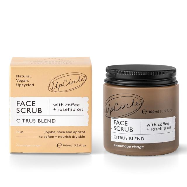 UpCircle Face Scrub Citrus With Coffee + Rosehip Oil, 100ml