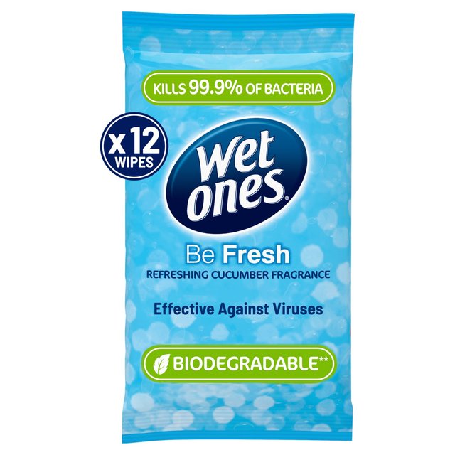 Wet Ones Be Fresh Biodegradable Antibacterial Wipes, One Size