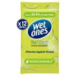Wet Ones Be Zingy Biodegradable Antibacterial wipes