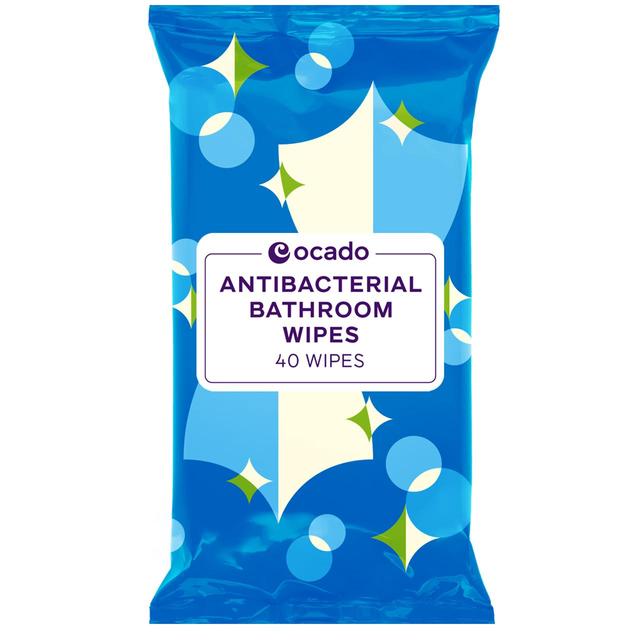 Ocado Antibacterial Bathroom Wipes, 40 Per Pack