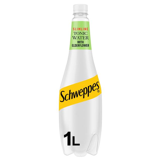 Schweppes Slimline Elderflower Tonic Water, 1L