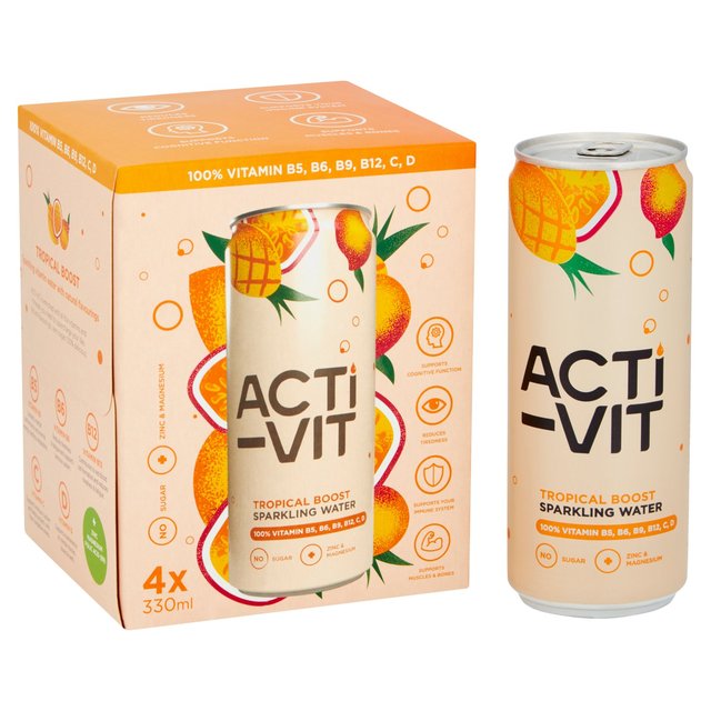 Actiph Acti-vit Multipack Tropical, 4 x 330ml