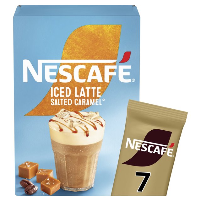 Nescafe Gold Blend Nescafe Gold Iced Salted Caramel Latte, 7 Per Pack