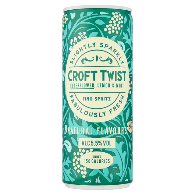 Croft Twist, Elderflower, Lemon & Mint Fino Spritz, 25cl