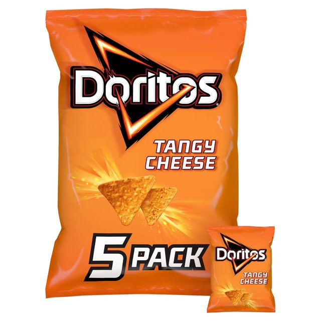 Doritos Tangy Cheese Tortilla Chips Multipack Crisps, 5 Per Pack