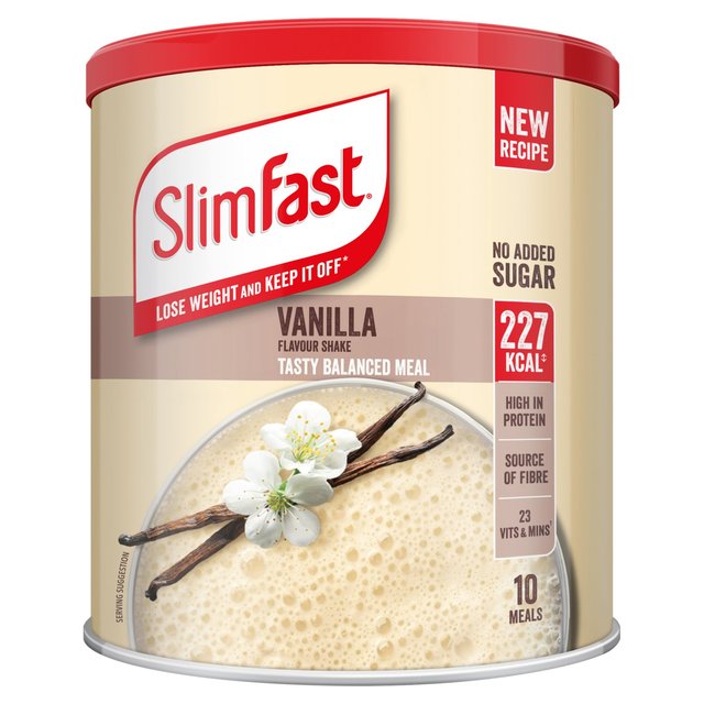 SlimFast Vanilla Meal Shake Powder 10 Meals, 365g