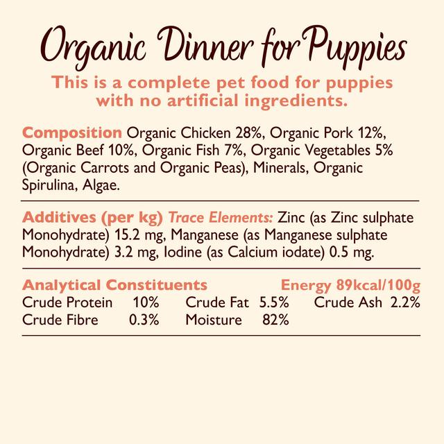 Dog Food Organic Dinner For Puppies