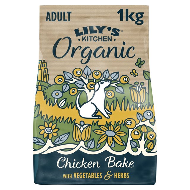 Lily’s Kitchen Dog Organic Chicken Bake Adult Dry Food, 1kg