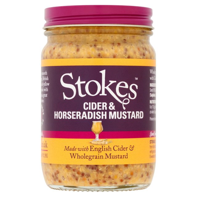 Stokes Cider & Horseradish Mustard, 185g