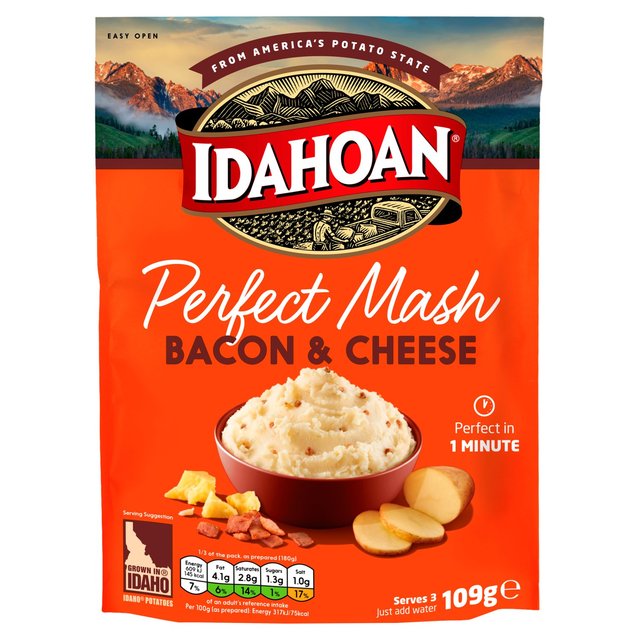 Idahoan Cheese & Bacon Mash, 109g