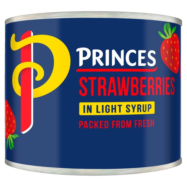 Princes Strawberries in Light Syrup, 210g
