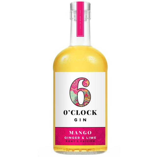 6 O’clock Gin Romy’s Edition, Mango, Ginger & Lime, 70cl