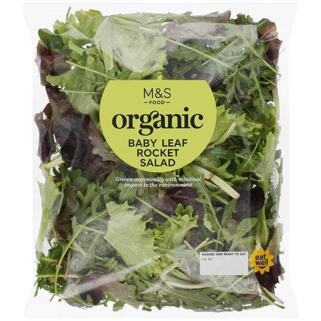 M & S Organic Baby Leaf Rocket Salad, 80g