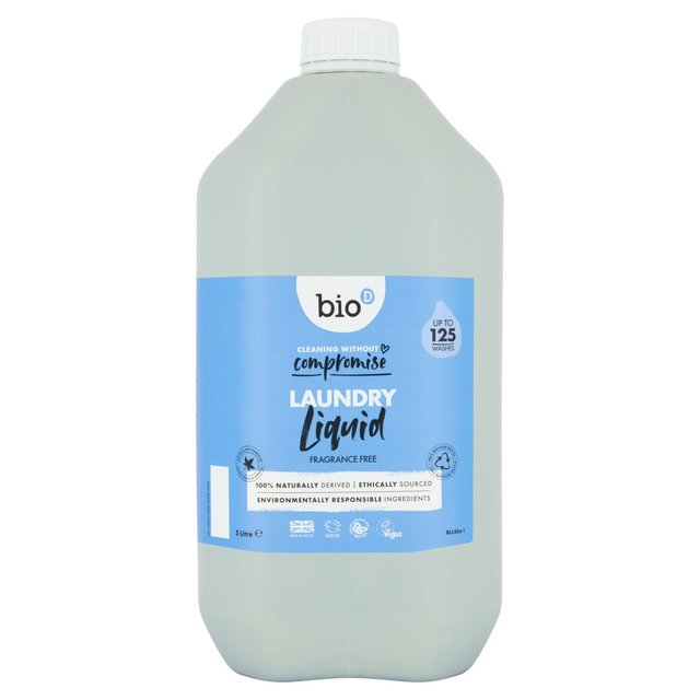 Bio-D Fragrance Free Laundry Liquid, 5L
