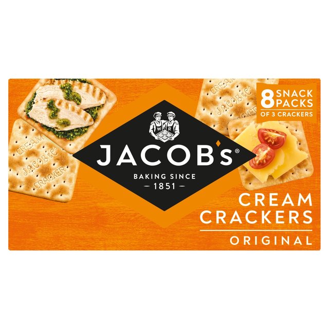 Jacob’s Cream Cracker Multipack 8 Snack Packs, 185g