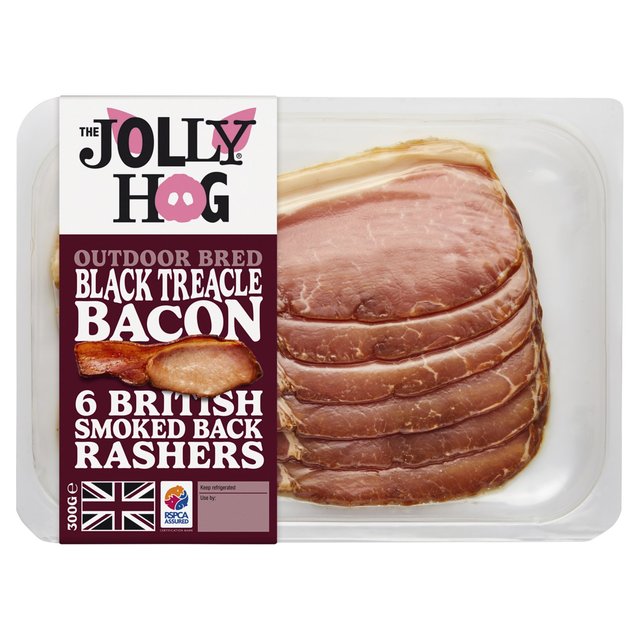 The Jolly Hog Black Treacle Bacon, 300g