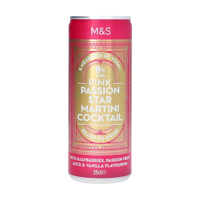 M & S Pink Passion Star Martini Cocktail, 25cl