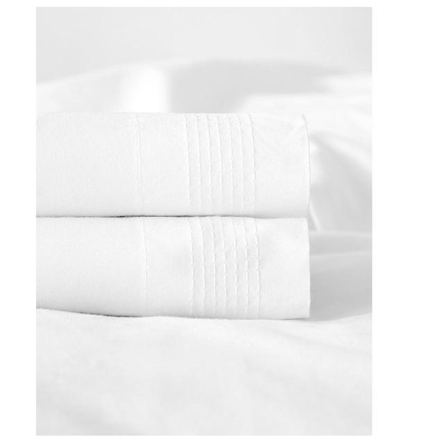M & S Cotton Rich Percale Duvet Cover, King Size, 5 Ft, White
