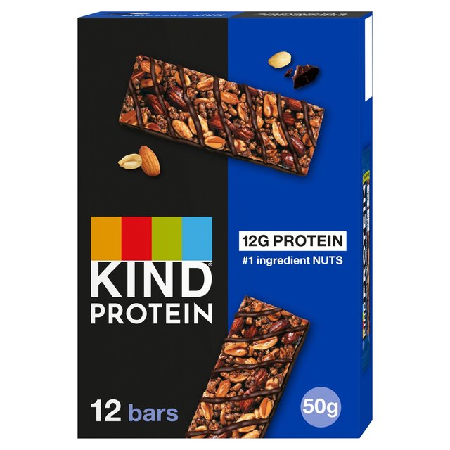 KIND Double Dark Chocolate Nut Protein, 12 x 50g