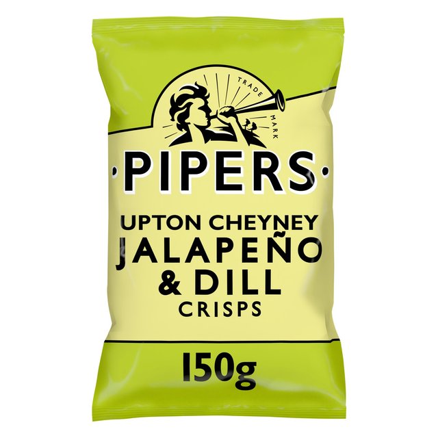 Pipers Upton Cheyney Jalapeno & Dill Sharing Bag Crisps, 150g