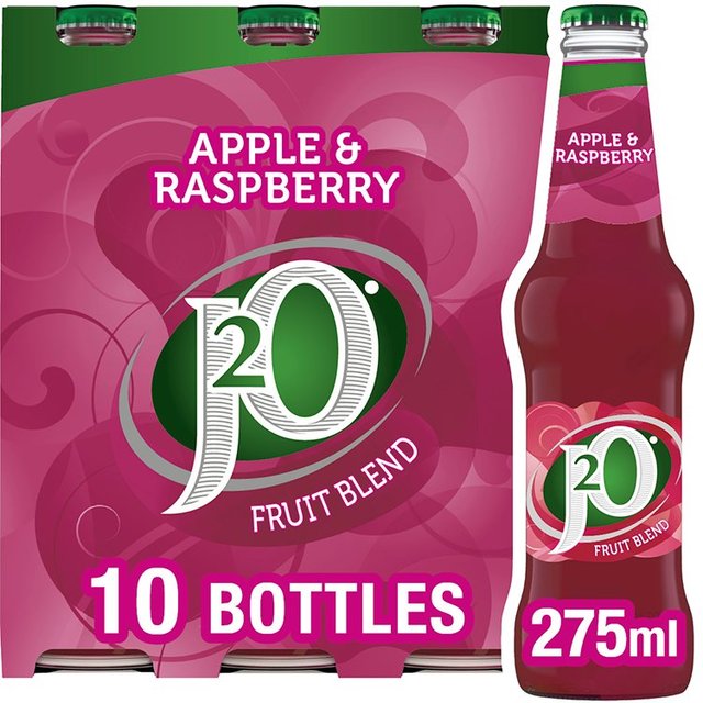 J2O Apple & Raspberry, 10 x 275ml