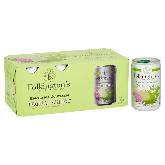 Folkington’s English Garden Tonic Water, 8 x 150ml