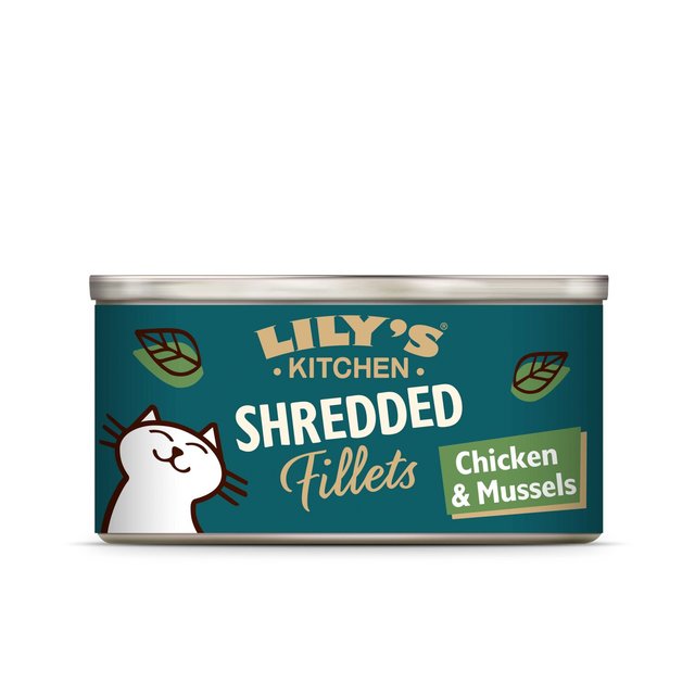 Lily’s Kitchen Shredded Fillets Chicken & Mussels in Broth Wet Cat Food, 70g