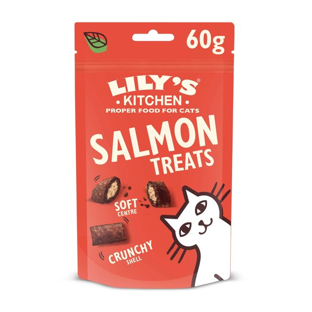Lily’s Kitchen Salmon Pillow Treats for Cats, 60g