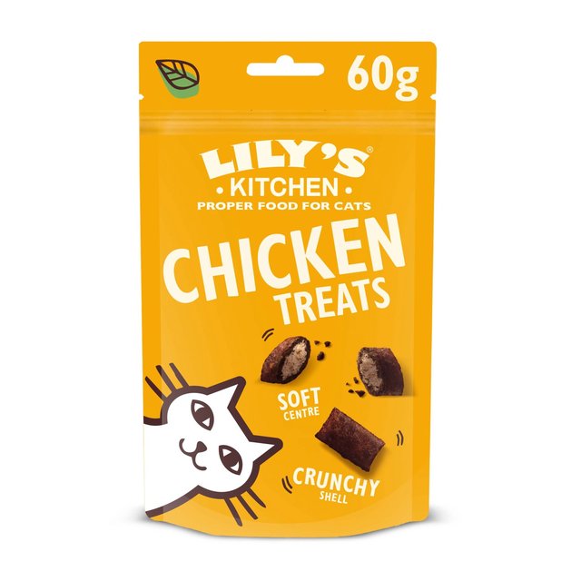 Lily’s Kitchen Chicken Pillow Treats for Cats, 60g