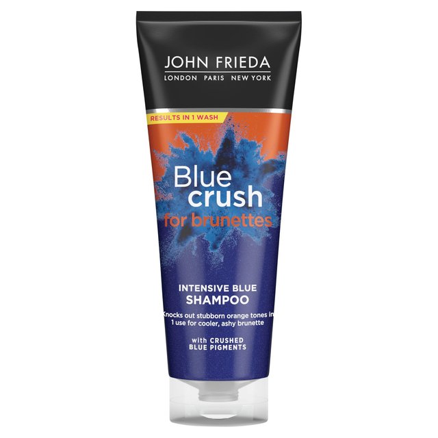 John Frieda Blue Crush Intensive Blue Shampoo for Brunettes, 250ml