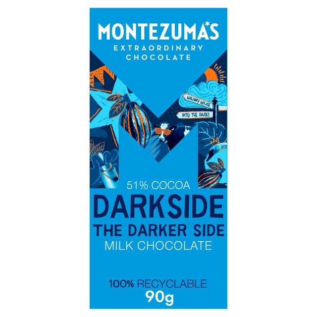 Montezuma’s Darkside Milk Chocolate 51% Cocoa, 90g