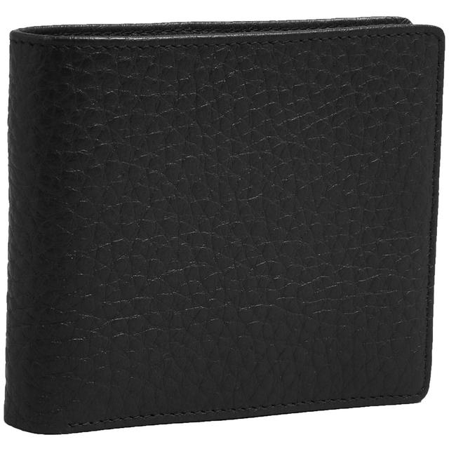 M & S Mens Leather Bi-fold Cardsafe Wallet Black, One Size